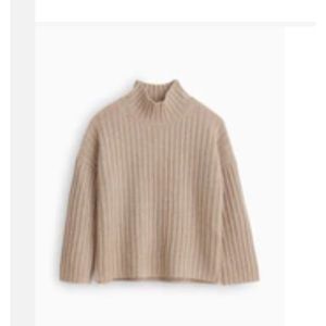 Alex Mill Charley Rib Sweater, Size L, Color: Heather Latte